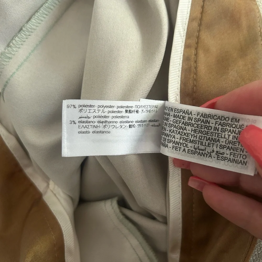 ZARA TIE DYE PRINT WIDE LEG PANTS size medium - Picture 7 of 7